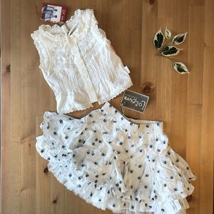 Jottum NWT Eurydice top & Tips skirt set